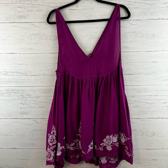 Free People Aida Embroidered Slip Dress Size S - Picture 3 of 10